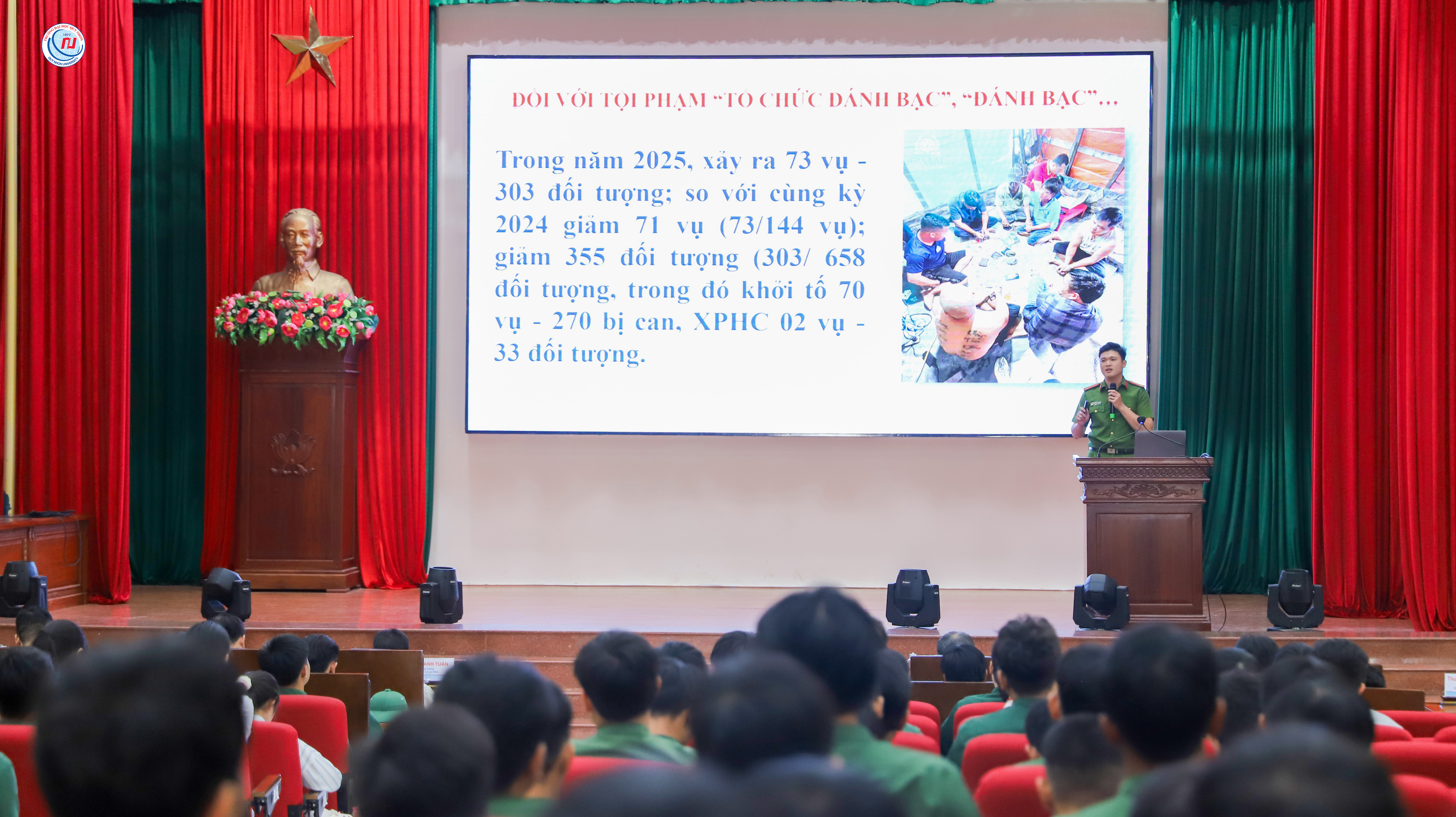 QNU phối hợp tổ chức Hội nghị tuyên truyền phòng chống tội phạm năm 2025 